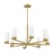 Z-Lite Danica 8 Light Chandelier, 31.5in. W x 15.25in. H, Modern Gold 3044-8MGLD - alternate 2